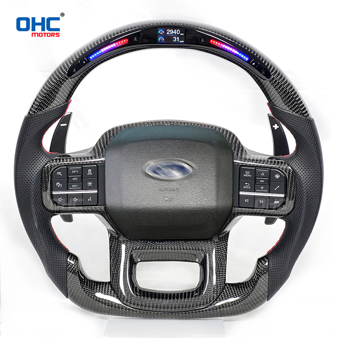 OHC Motors LED Light Up Steering Wheel for 2021-2024 Ford F-150 Raptor