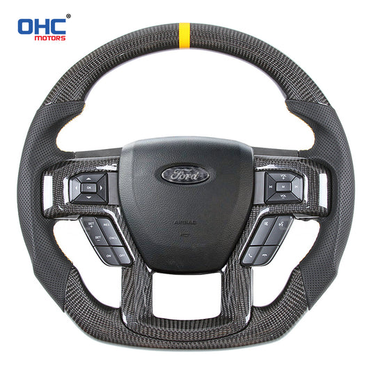 Volante de fibra de carbono para Ford Raptor F150