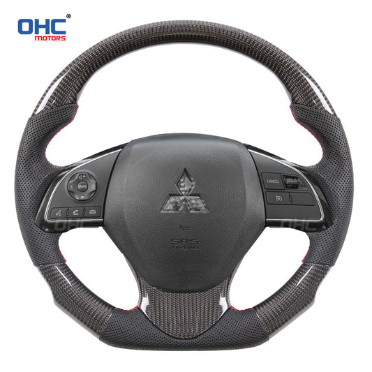 OHC Motors Carbon Fiber Steering Wheel for Mitsubishi