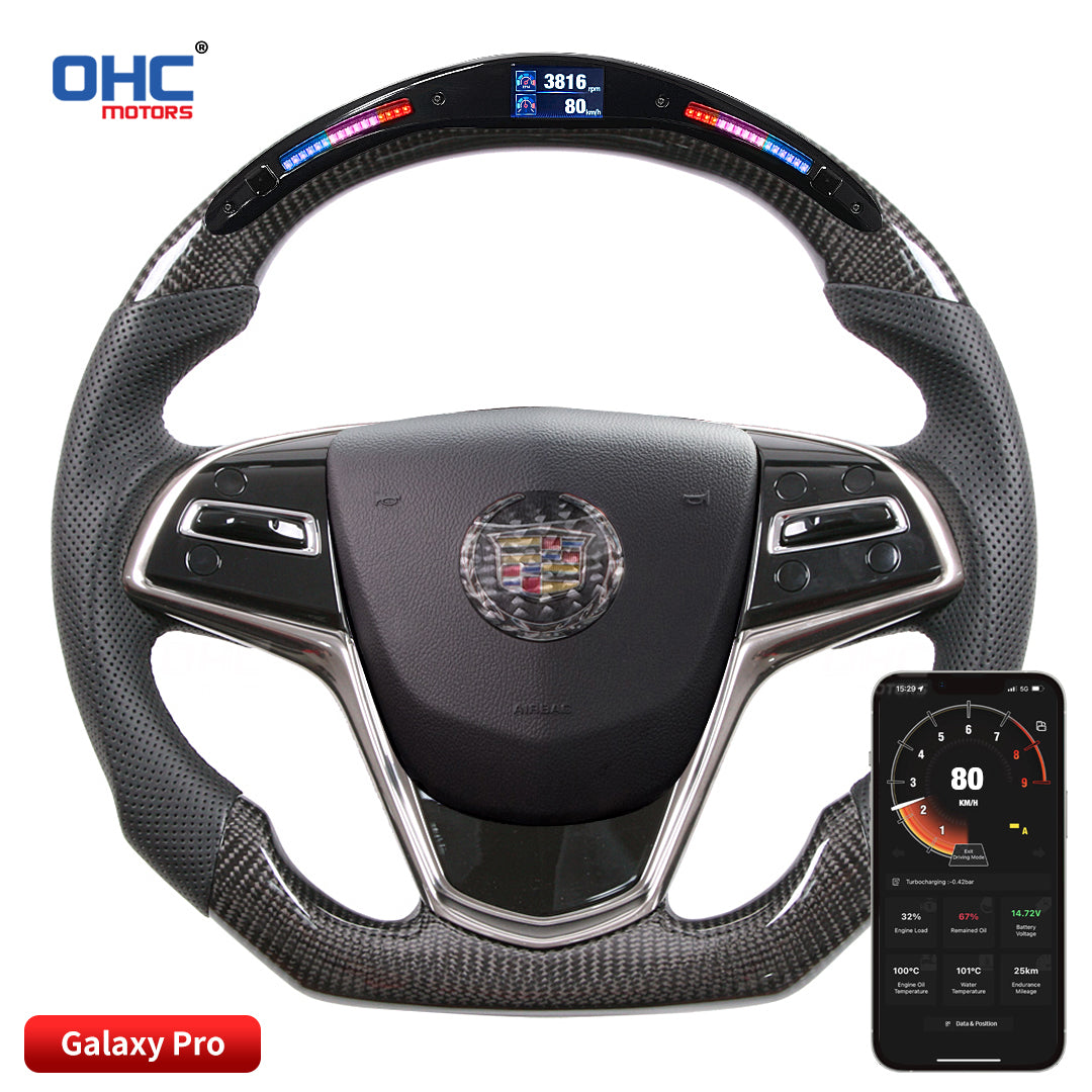 OHC Motors LED Light Up Steering Wheel for Cadillac ATSV/ATS/CTS V 2013 -2019