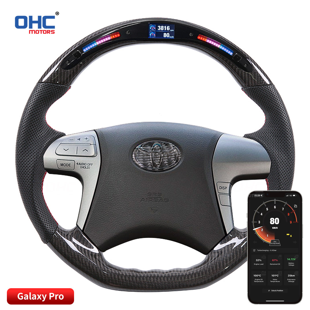 OHC Motors Led Light Up Steering Wheel  for 2007 - 2011 Toyota Camry Xv40