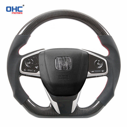 OHC Motors Carbon Fiber Steering Wheel for Honda Civic/ CRV