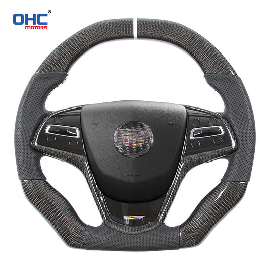 OHC Motors Carbon Fiber Steering Wheel for Cadillac ATS