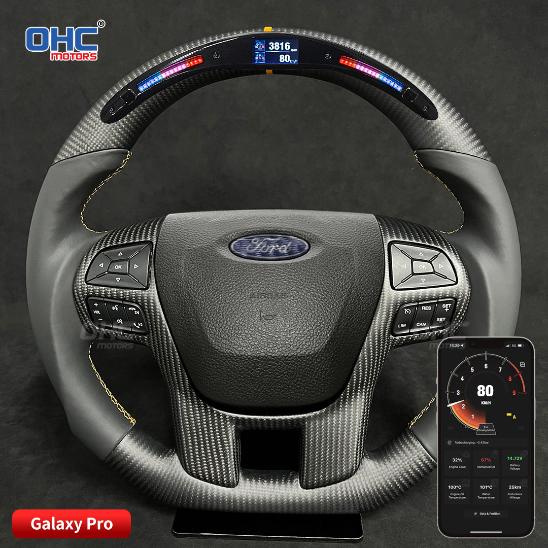 OHC Motors LED Light Up Steering Wheel for Ford Raptor