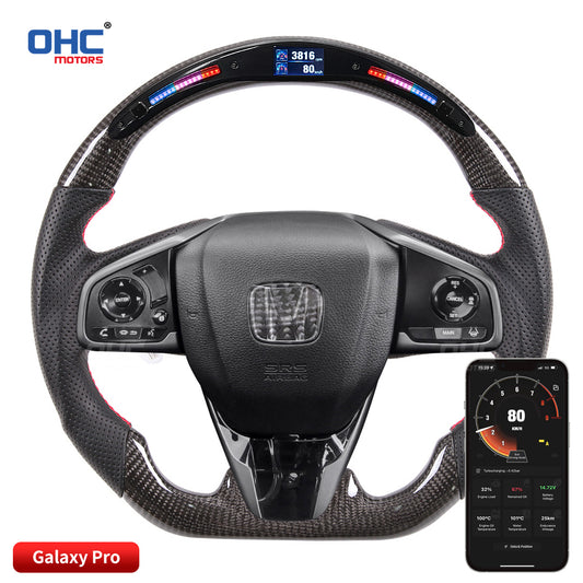 OHC Motors LED Light Up Steering Wheel for Honda Civic/ Type R
