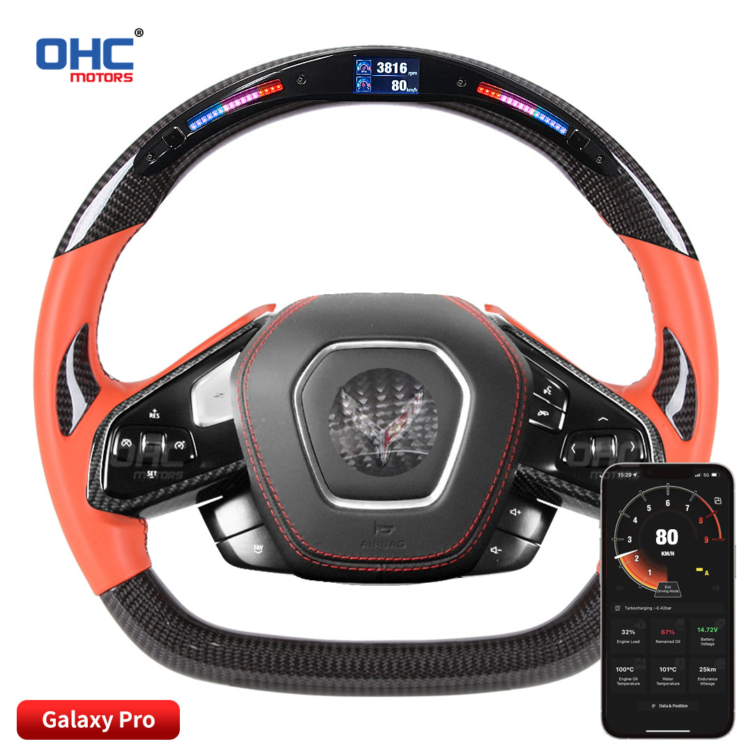 OHC Motors LED Light Up Steering Wheel for Chevrolet C8