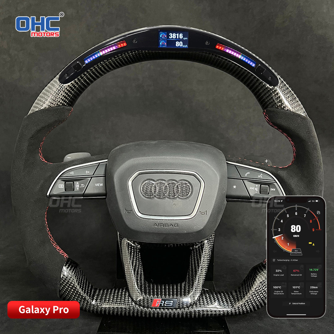 OHC Motors Led Light Up Steering Wheel for Audi A3 Q5 A4 SQ5 SQ7 A5 SQ8 S3 S5 SQ8