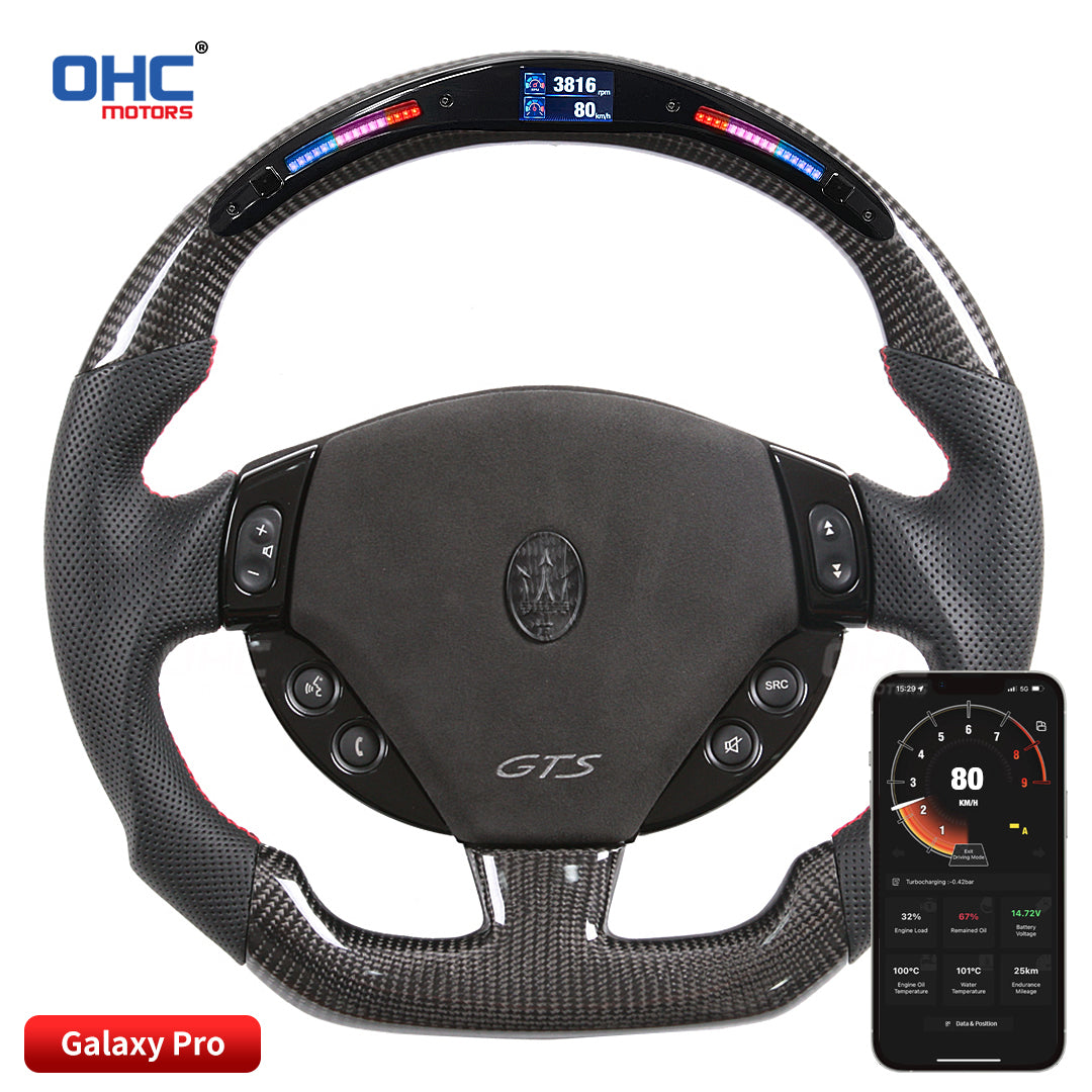 OHC Motors Led Light Up Steering Wheel for Maserati GT GranTurismo GranCabrio Quattroporte