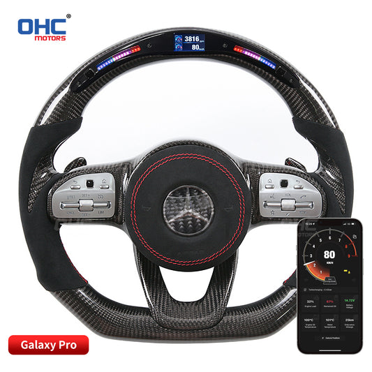 OHC Motors Led Light Up Steering Wheel for W177 W205,S205 W213 W222 C257 X166 Class: A C E S CLS G