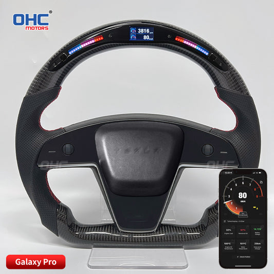 OHC Motors Led Light Up Steering Wheel  for Tesla
