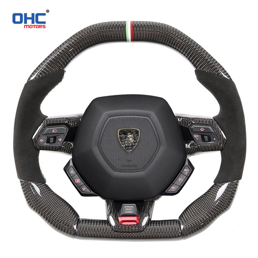 OHC Motors Carbon Fiber Steering Wheel for Lamborghini Huracan