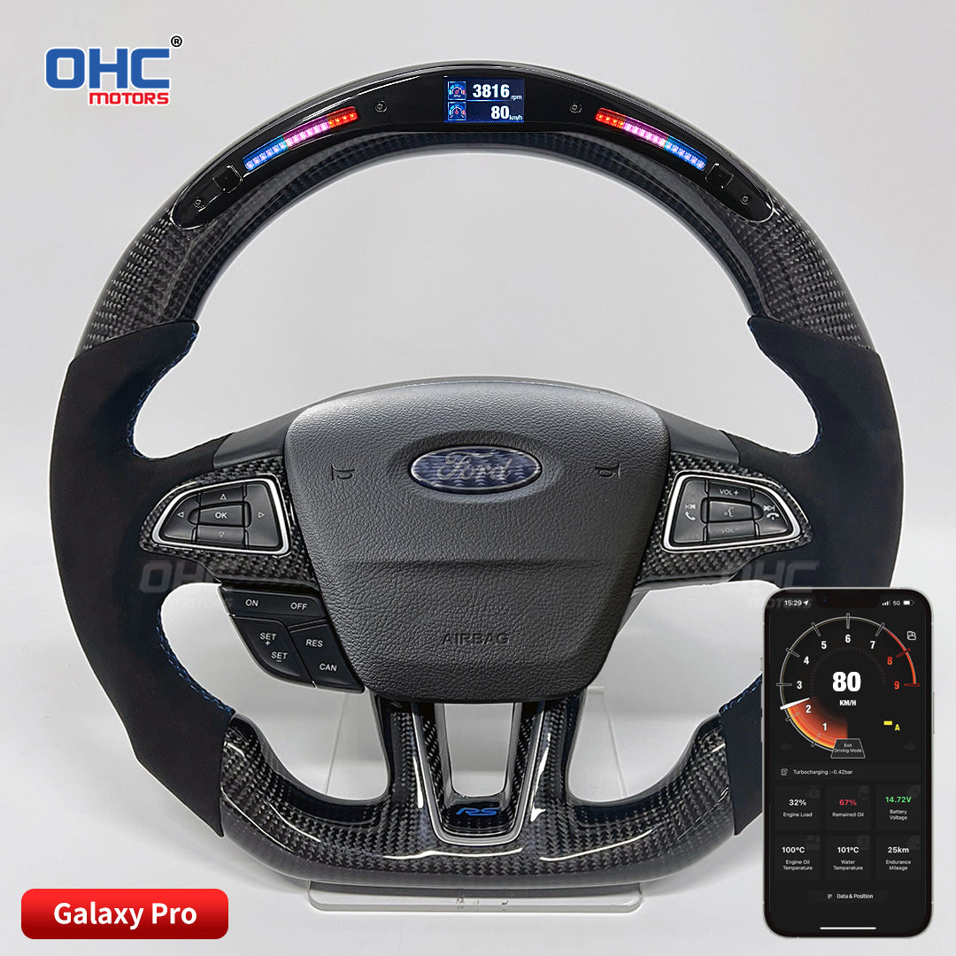 OHC Motors LED Light Up Steering Wheel for Ford 2015 2016 2017 2018 FORD FOCUS