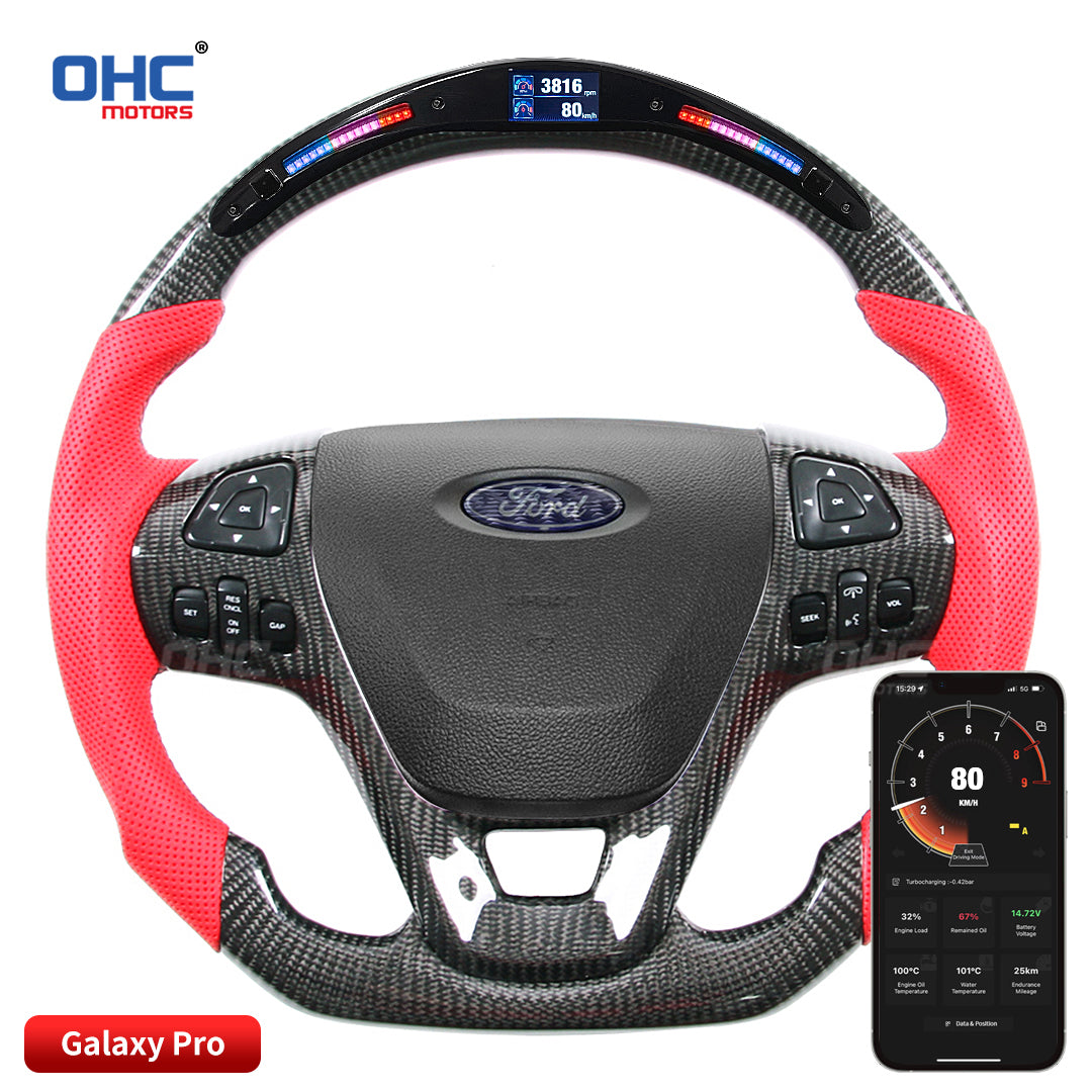 OHC Motors LED Light Up Steering Wheel for Ford Explorer Taurus Edge