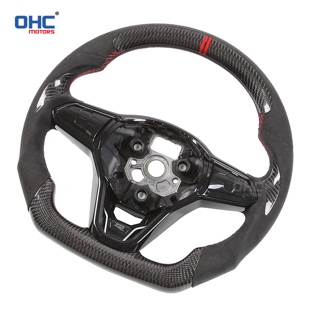 OHC Motors Carbon Fiber Steering Wheel for Volkswagen MK8