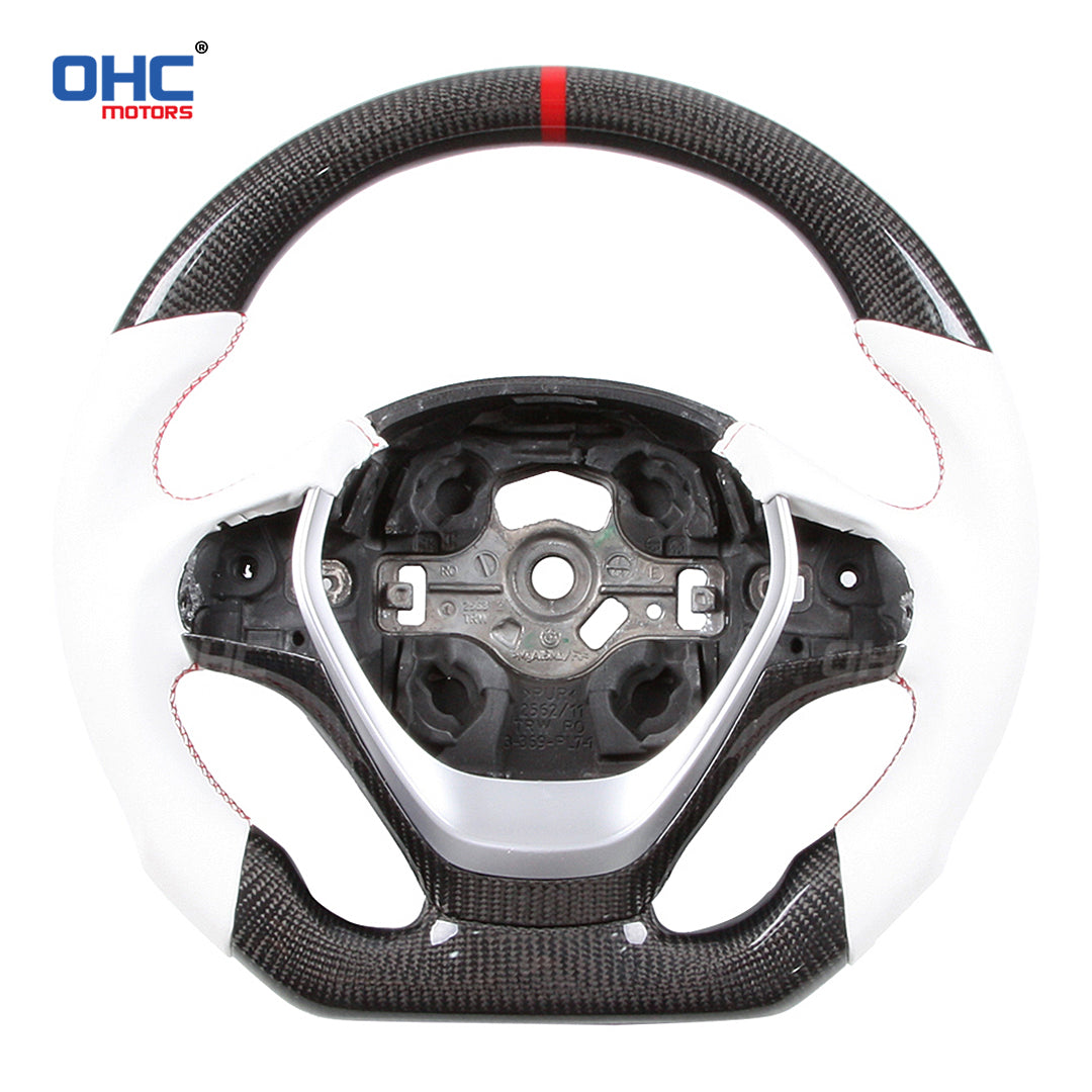 OHC Motors Carbon Fiber Steering Wheel for BMW M5 M6 M7 F10 F11 F30 X5 X6 535i 535xi F10 2011-2016 F20 F30 F32 F34 F36 F80