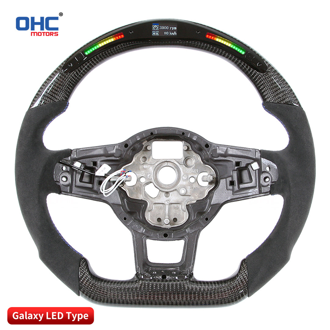 OHC Motors Led Light Up Steering Wheel  for  Volkswagen GTI Golf 7 Golf R MK7/7.5 VW Polo GTI Scirocco