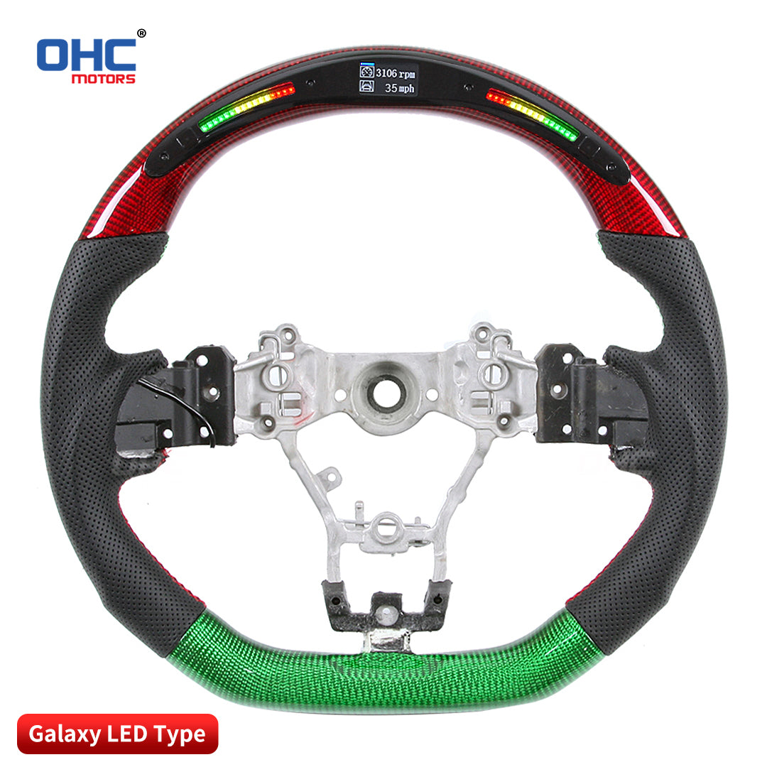 OHC Motors Led Light Up Steering Wheel for 2008-2014 SUBARU IMPREZA STI WRX