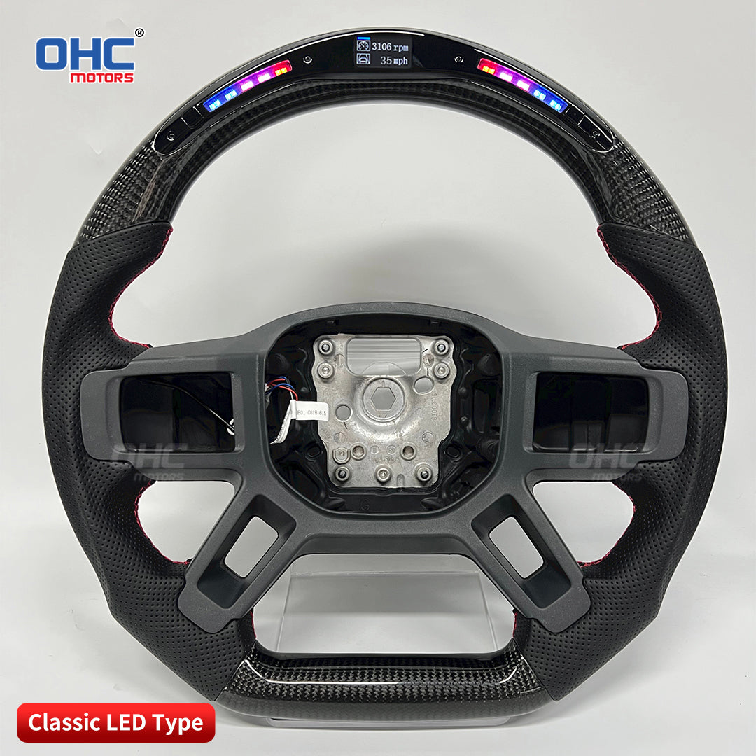 OHC Motors Led Light Up Steering Wheel for Land Rover Defender