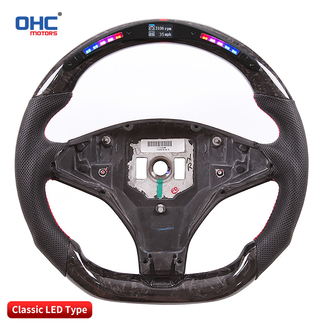 OHC Motors Led Light Up Steering Wheel  for 2012 2013 2014 2015 2016 TESLA MODEL S