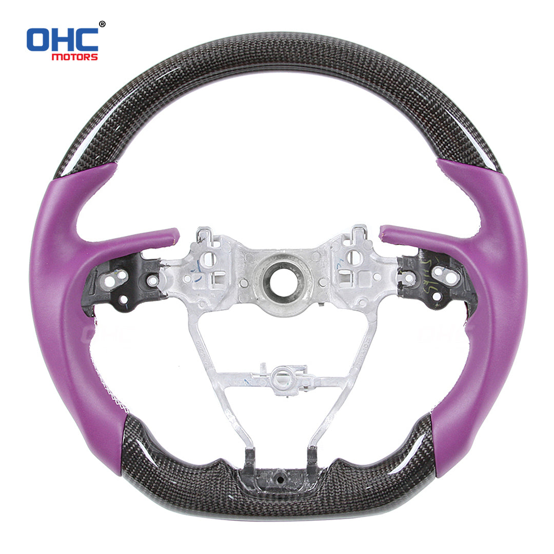 OHC Motors Carbon Fiber Steering Wheel for Toyota Camry Corolla RAV4 2018 2019 2020 2021 +