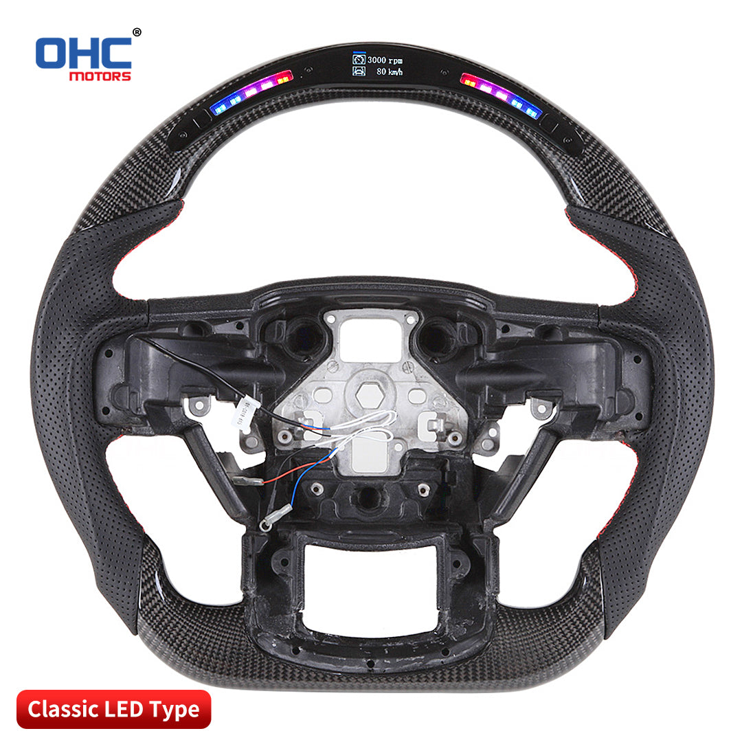 OHC Motors LED Light Up Steering Wheel for 15-20 Ford F150/Raptor F-150 2020-2024