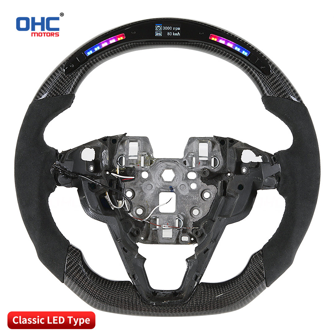 OHC Motors LED Light Up Steering Wheel for Ford Fusion Mondeo 2013-2020 Edge Focus Taurus