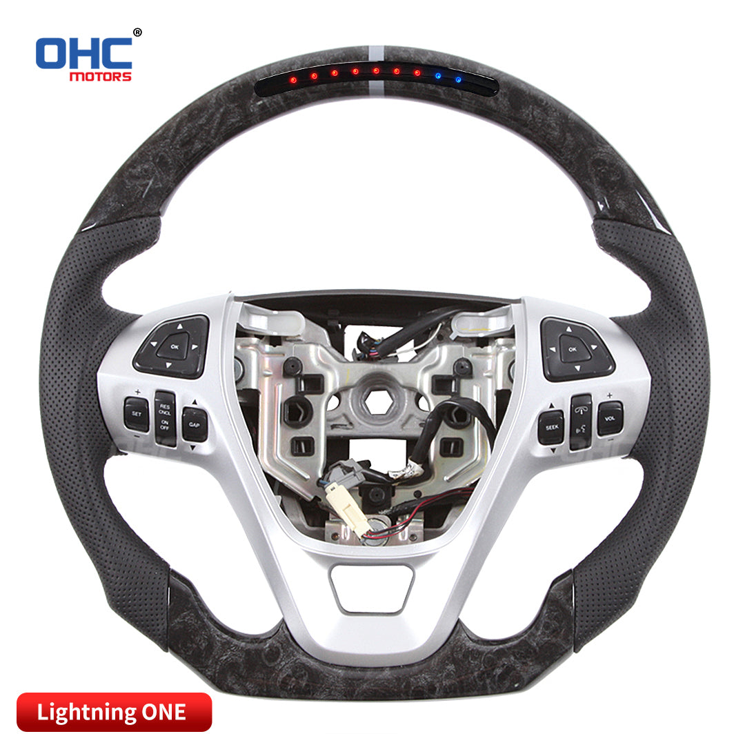 OHC Motors LED Light Up Steering Wheel for Ford Explorer Taurus Edge