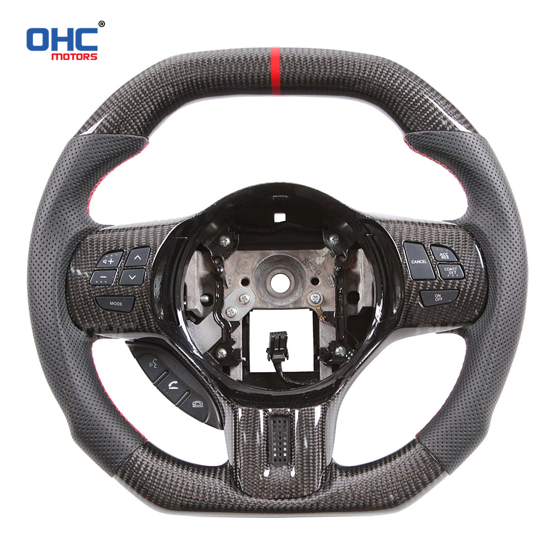 OHC Motors Carbon Fiber Steering Wheel for Mitsubishi EVO X